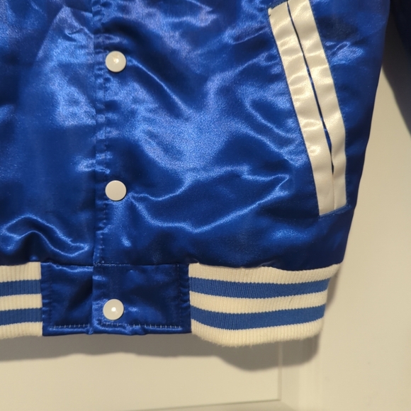 Headgear Classic Blue Crenshaw Satin All Star Elite Bomber Jacket Small Teen - Picture 5 of 14